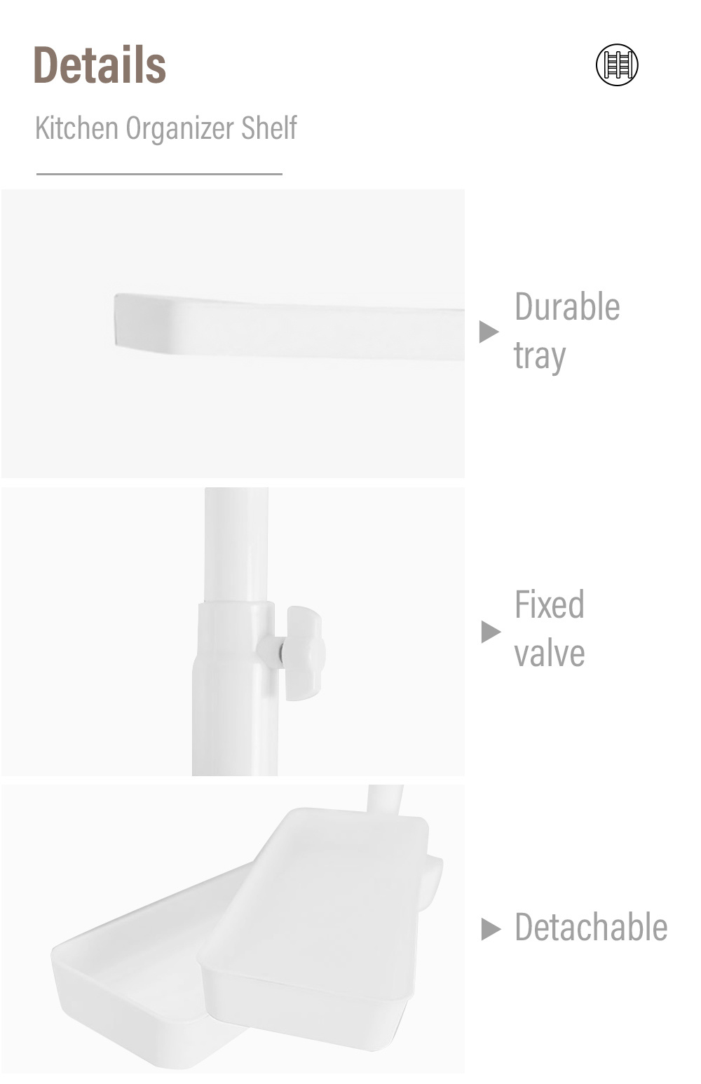 Simple Style Kitchen Storage Racks-7